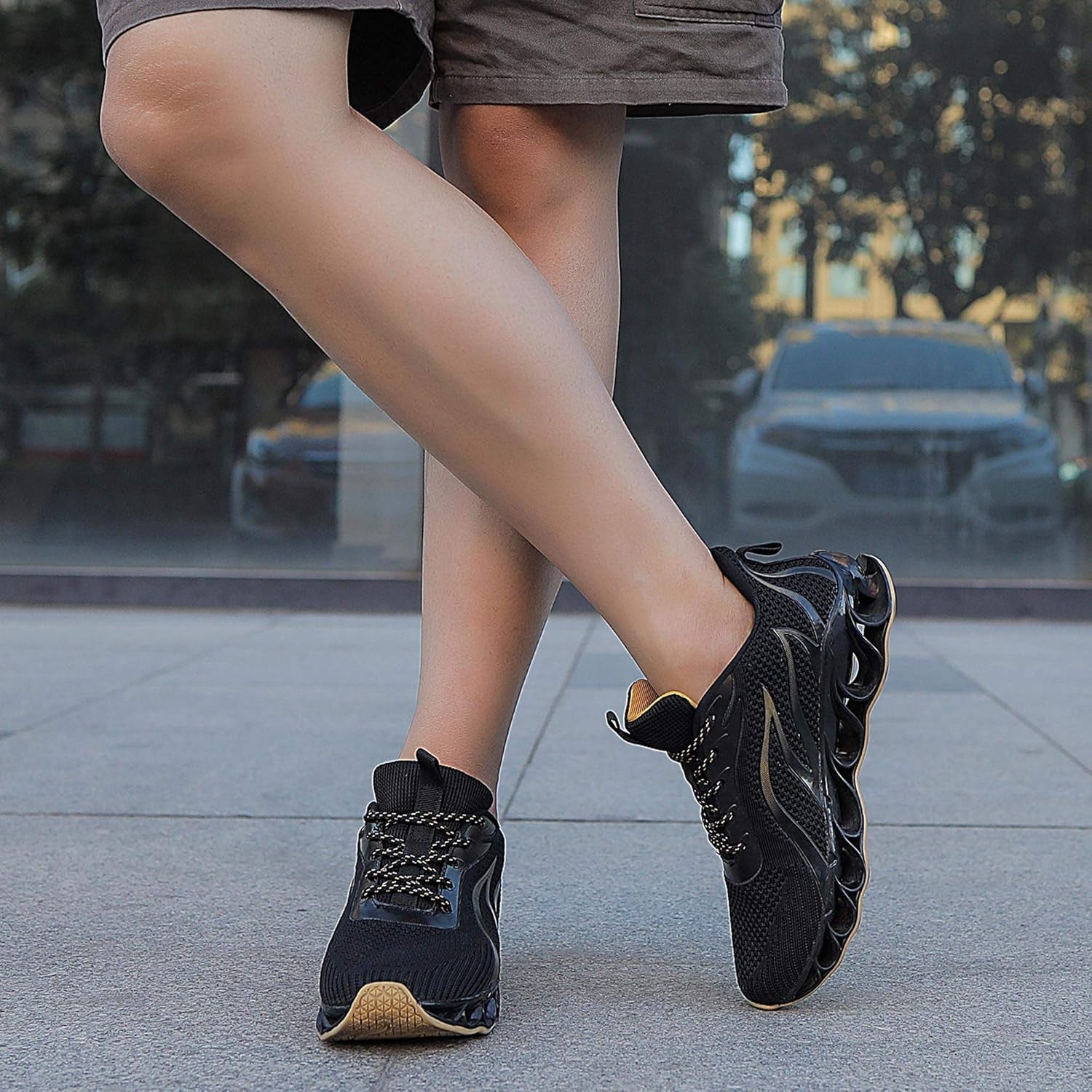 Men'S Walking Shoes Trail Running Athletic Tennis Non Slip Blade Type Fashion Sneakers